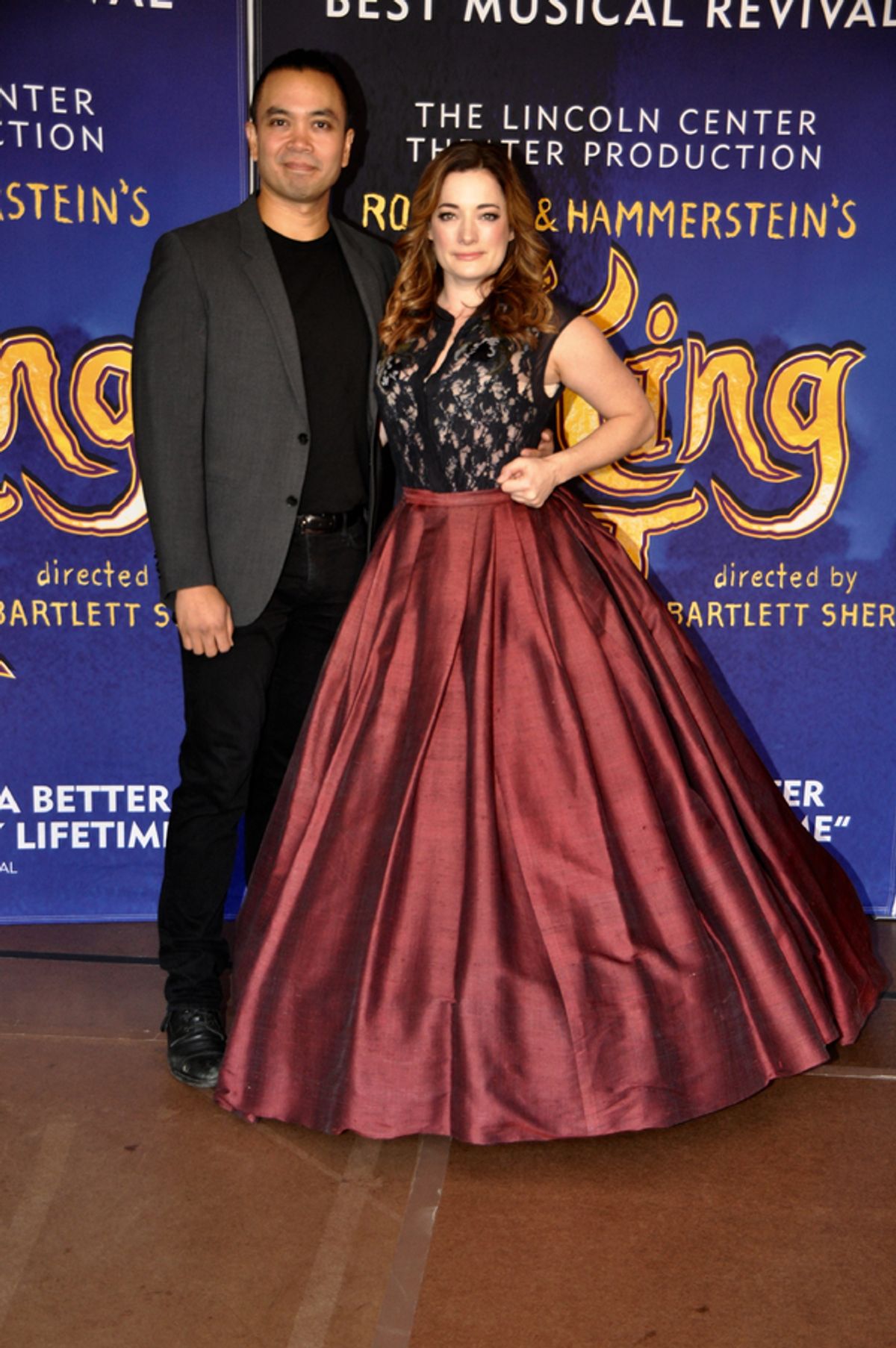 Jose Llana and  Laura Michelle Kelly at 