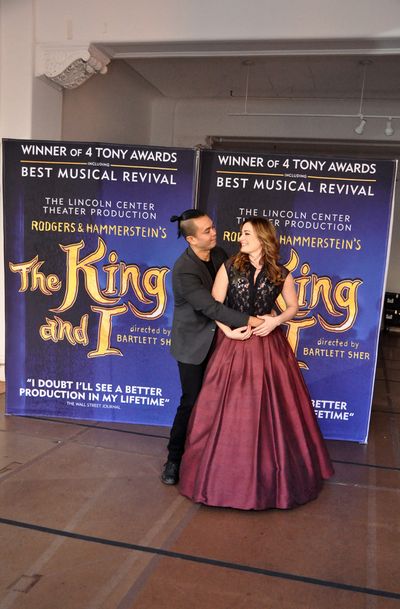 Jose Llana and  Laura Michelle Kelly Photo