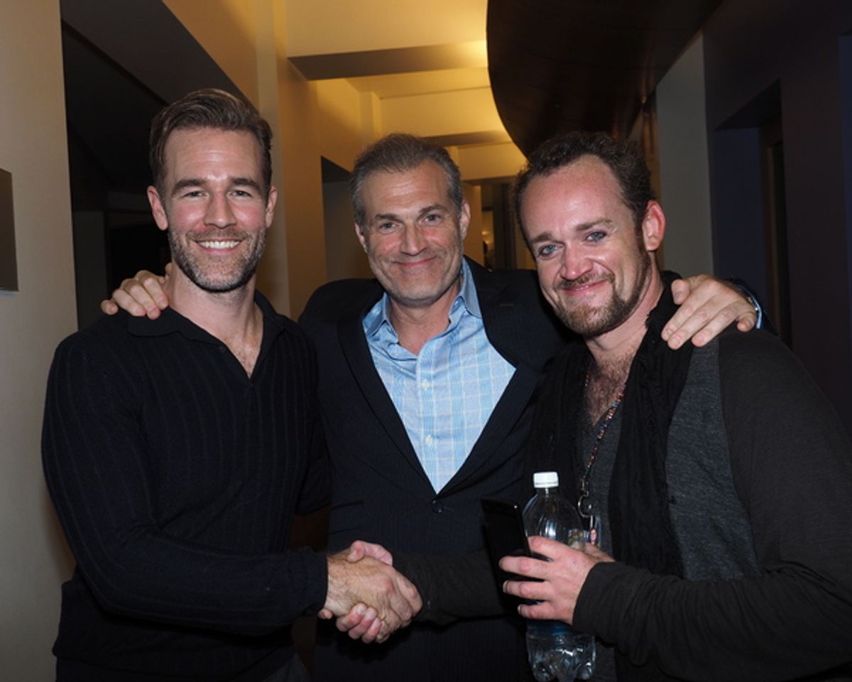 James Van Der Beek, Director Marc Kudisch, and Dennis Kyle at 