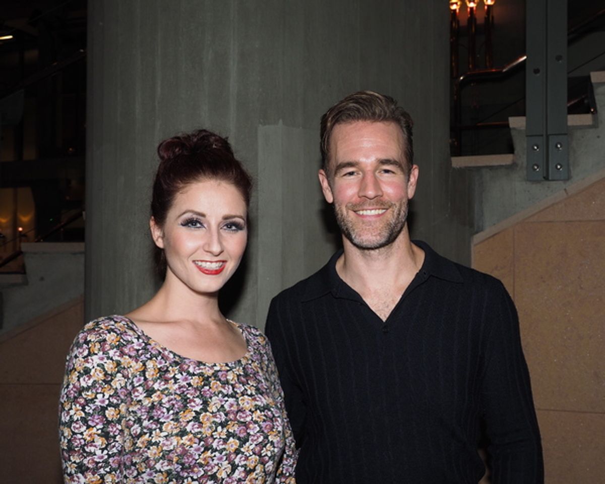 Dayna Sauble with James Van Der Beek at 
