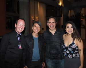 Corey Hirsch, Bryan Dobson, Charlotte Mary Wen, and friend Photo