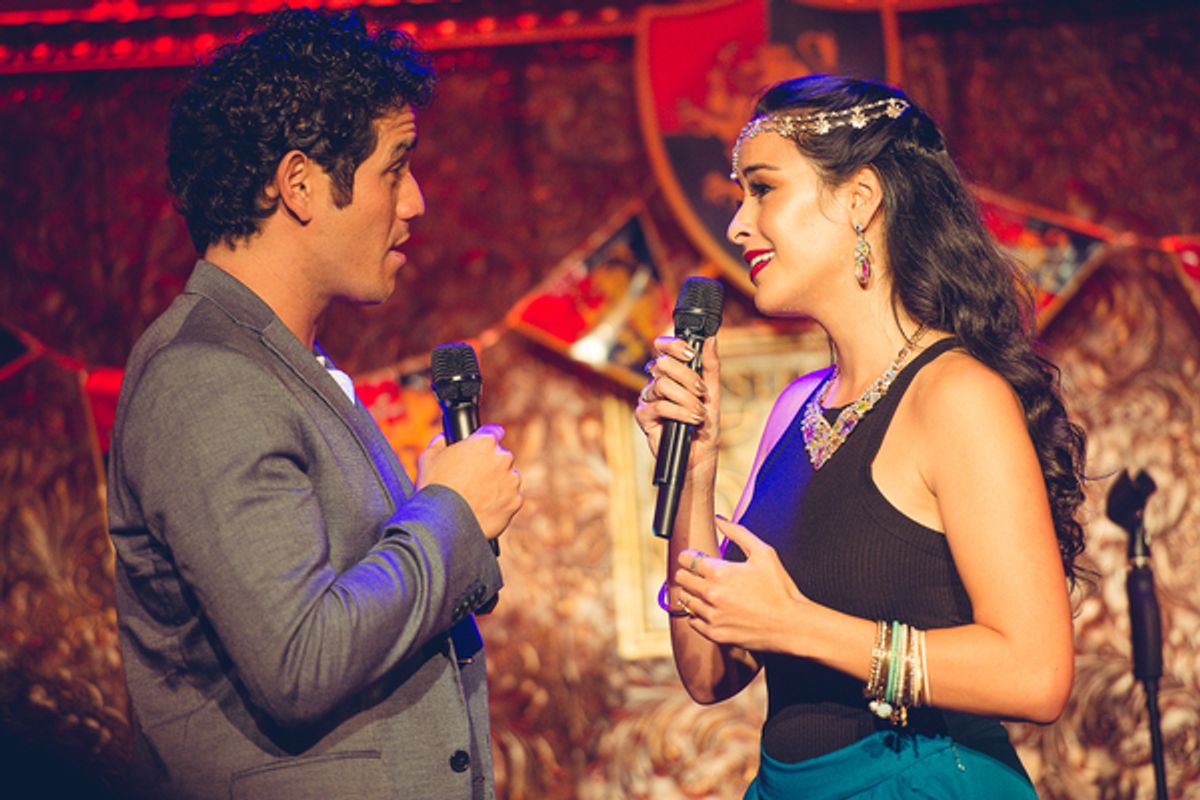 Adam Jacobs and Courtney Reed
 at 