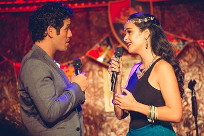 Adam Jacobs and Courtney Reed
 Photo