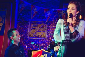 Drew Gehling and Laura Osnes
 Photo