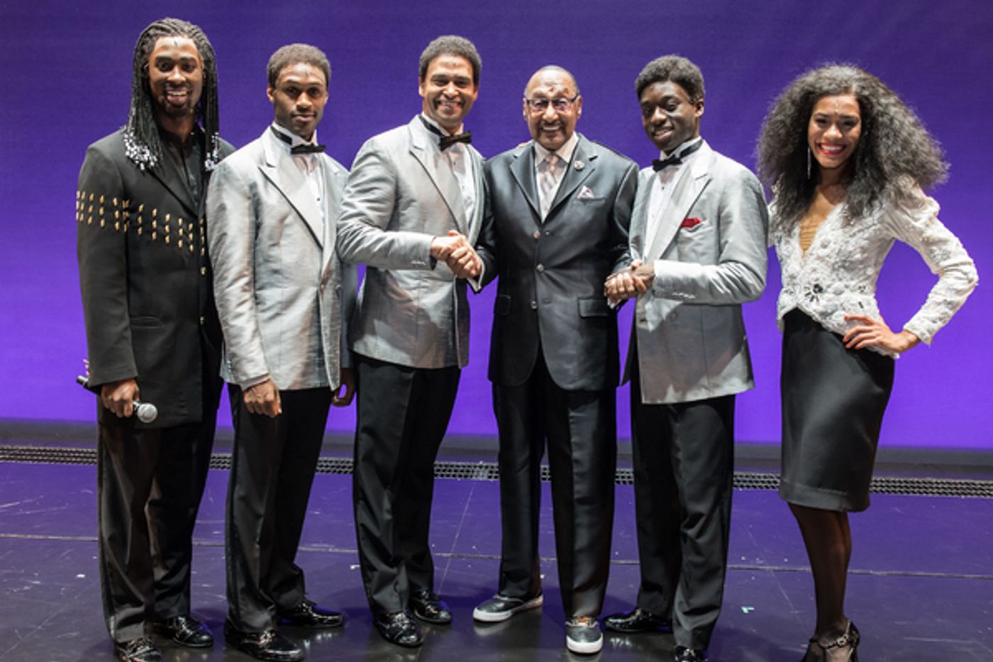 Photo Flash: Motown Legend The Hightops' Duke Fakir Meets MOTOWN THE MUSICAL's West End Cast  Image