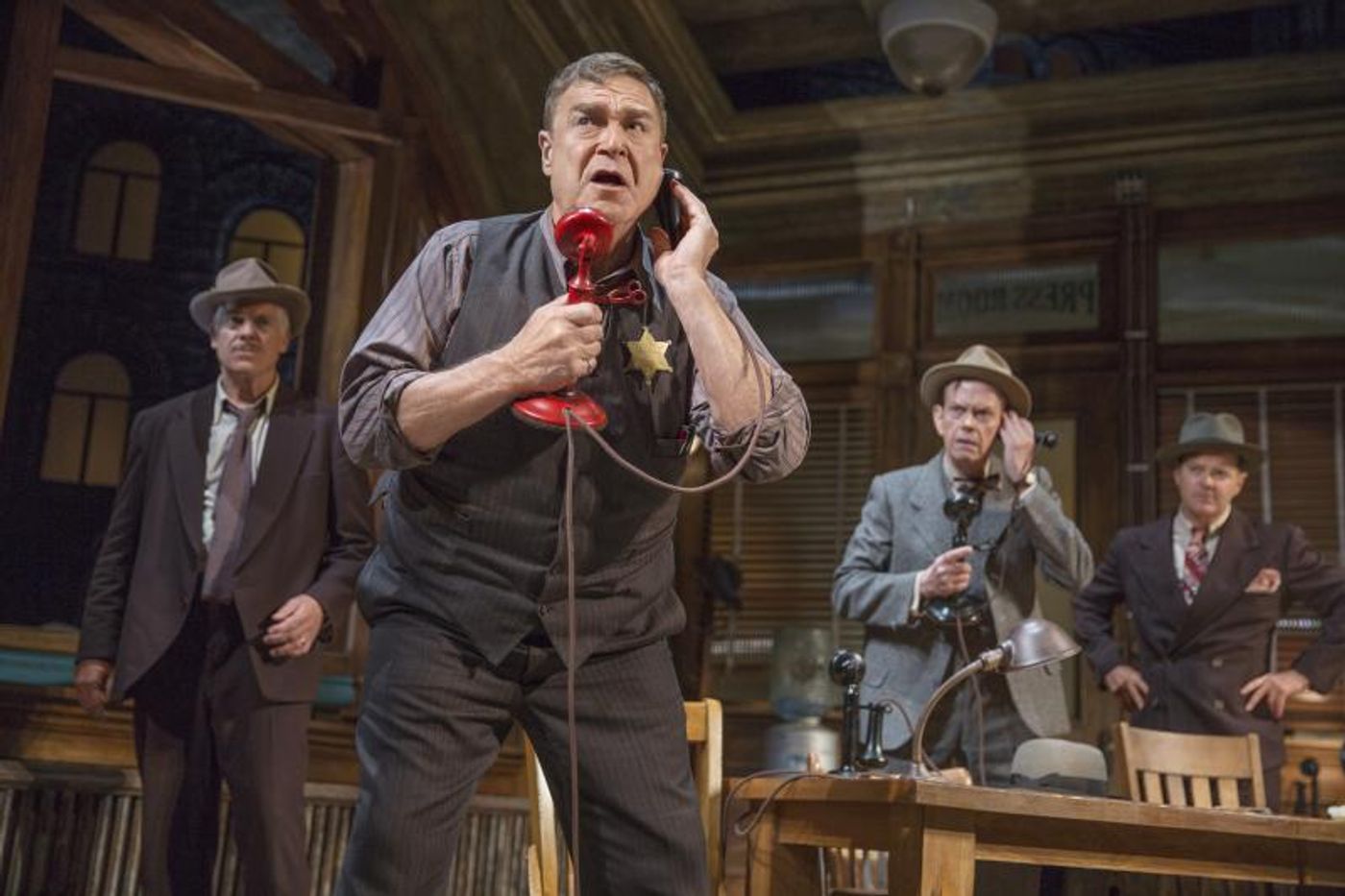 Review: Nathan Lane and John Slattery Lead A Raucously Funny Revival Of THE FRONT PAGE Review: Nathan Lane and John Slattery Lead A Raucously Funny Revival Of THE FRONT PAGE Image