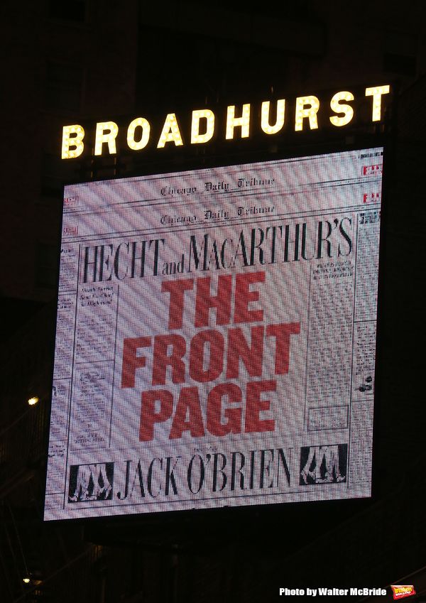 Photos: THE FRONT PAGE Company Takes Opening Night Bows! — photo 2 of 43