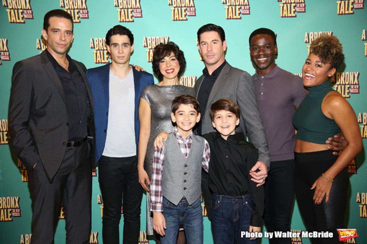 Nick Cordero, Bobby Conte Thornton, Lucia Giannetta, Richard H. Blake, Athan Sporek, Hudson Loverro, Bradley Gibson and Ariana DeBose at 