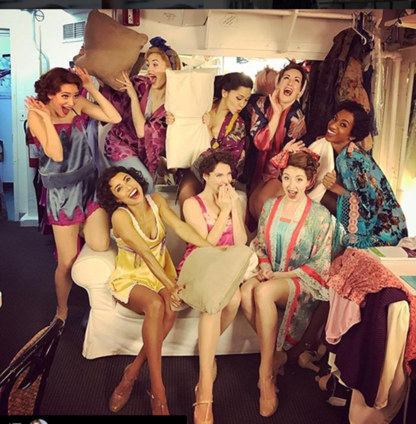 Photo Flash: It's Just Peachy at HOLIDAY INN, Existential at SOMETHING ROTTEN, and More Saturday Intermission Pics!  Image