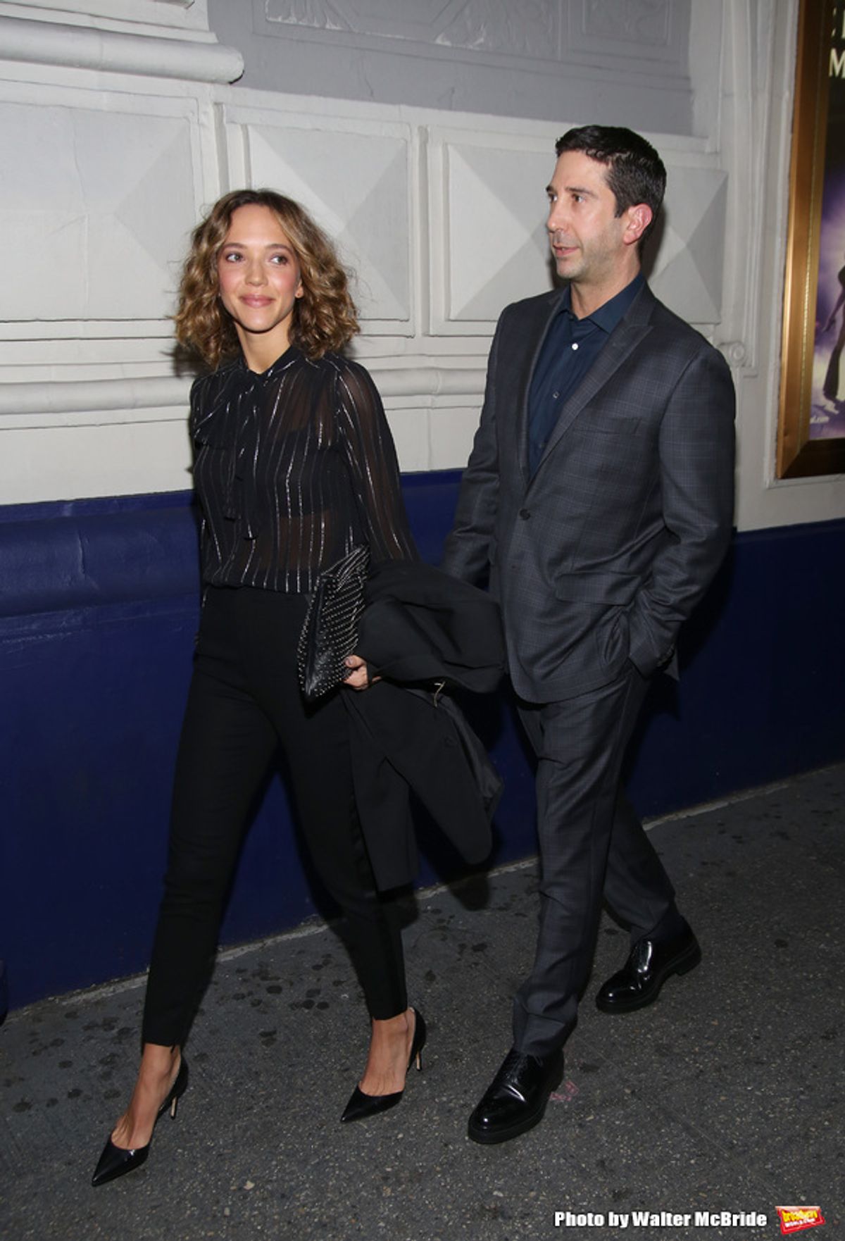 David Schwimmer, Zoe Buckman at 