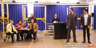 Nick Cordero and Bobby Conte Thornton with cast Photo