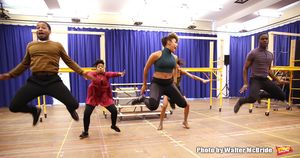 Ariana Debose and cast during the open press rehearsal for 'A Bronx Tale - The New Musical' at the New 42nd Street Studios on October 21, 2016 in New York City. @ BroadwayWorld Ariana Debose and cast during the open press rehearsal for 'A Bronx Tale - The New Mu Photo