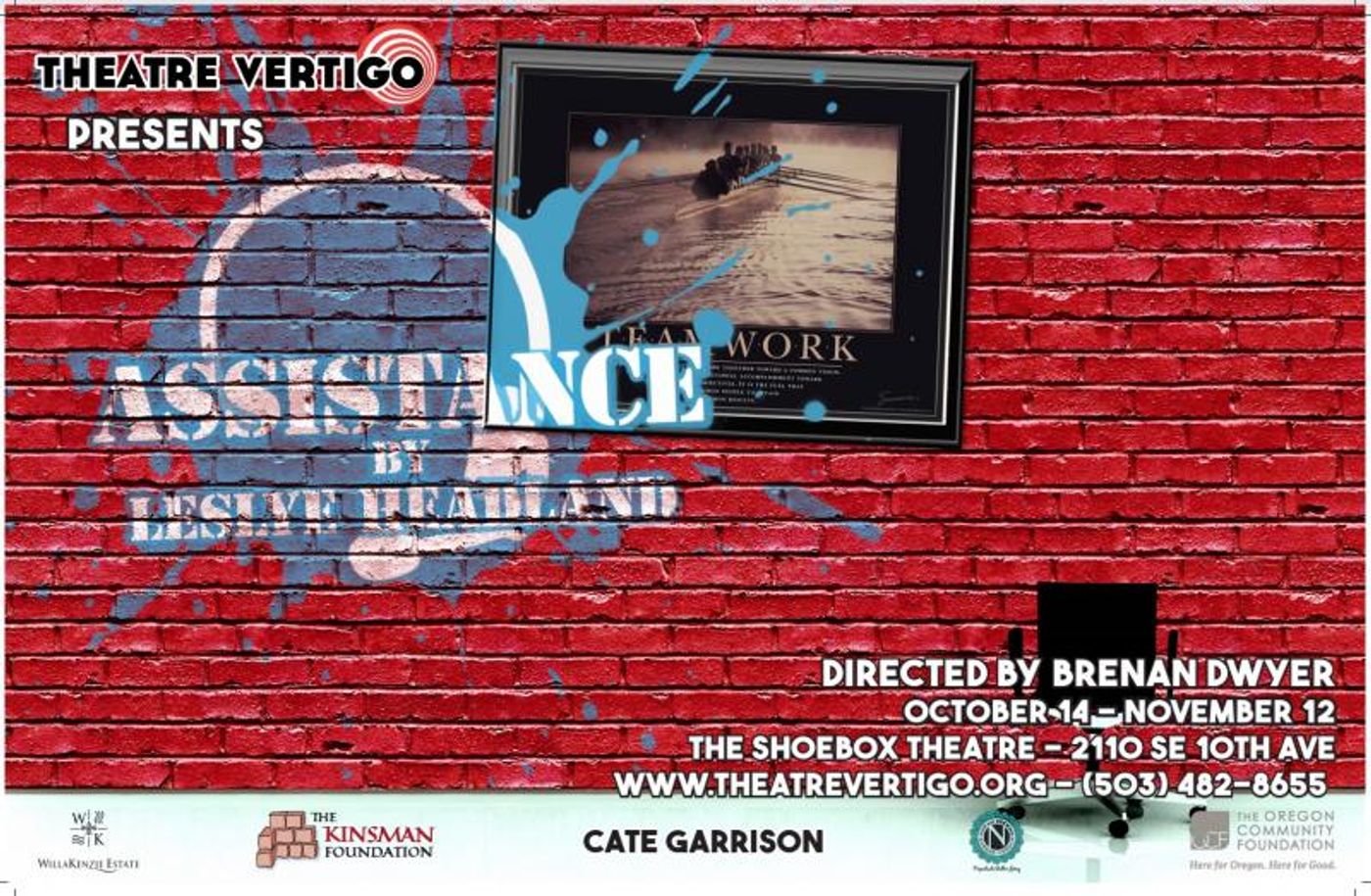Theatre Vertigo Presents ASSISTANCE by Leslye Headland  Image