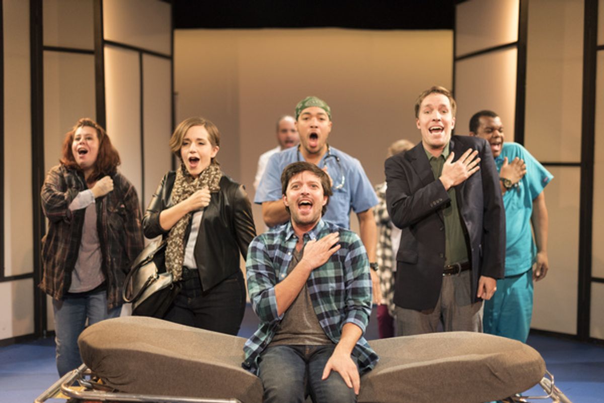 Steve Pacek with Melissa Joy Hart, Rachel Camp, Christian Eason, Peter Carrier, Rob Tucker at 