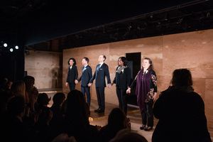 Nedra McClyde, Brad Heberlee, David Hyde Pierce, Marinda Anderson & Lynne McCollough Photo