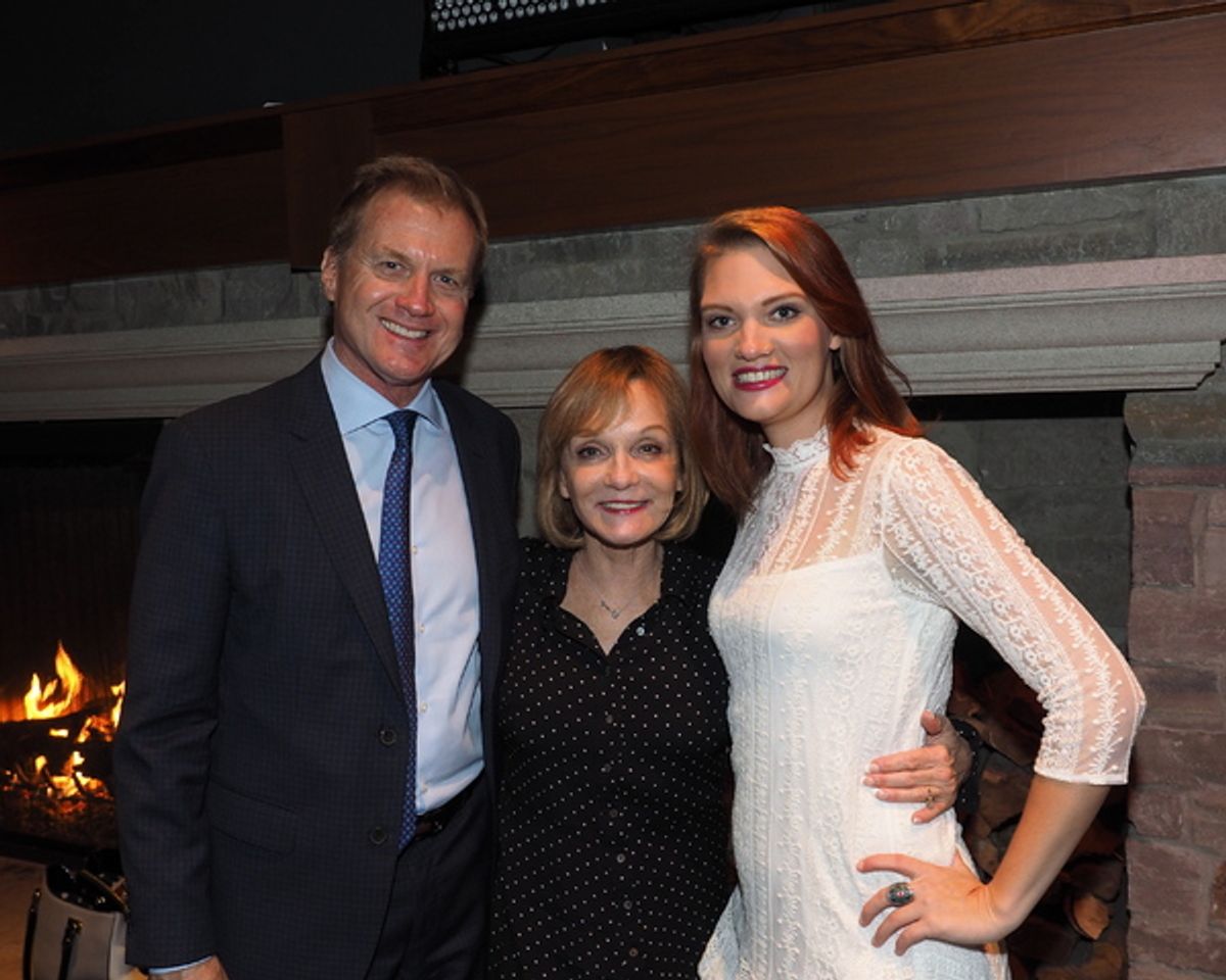 Executive Producers Tom McCoy and Cathy Rigby with Kaitlin McCoy at 