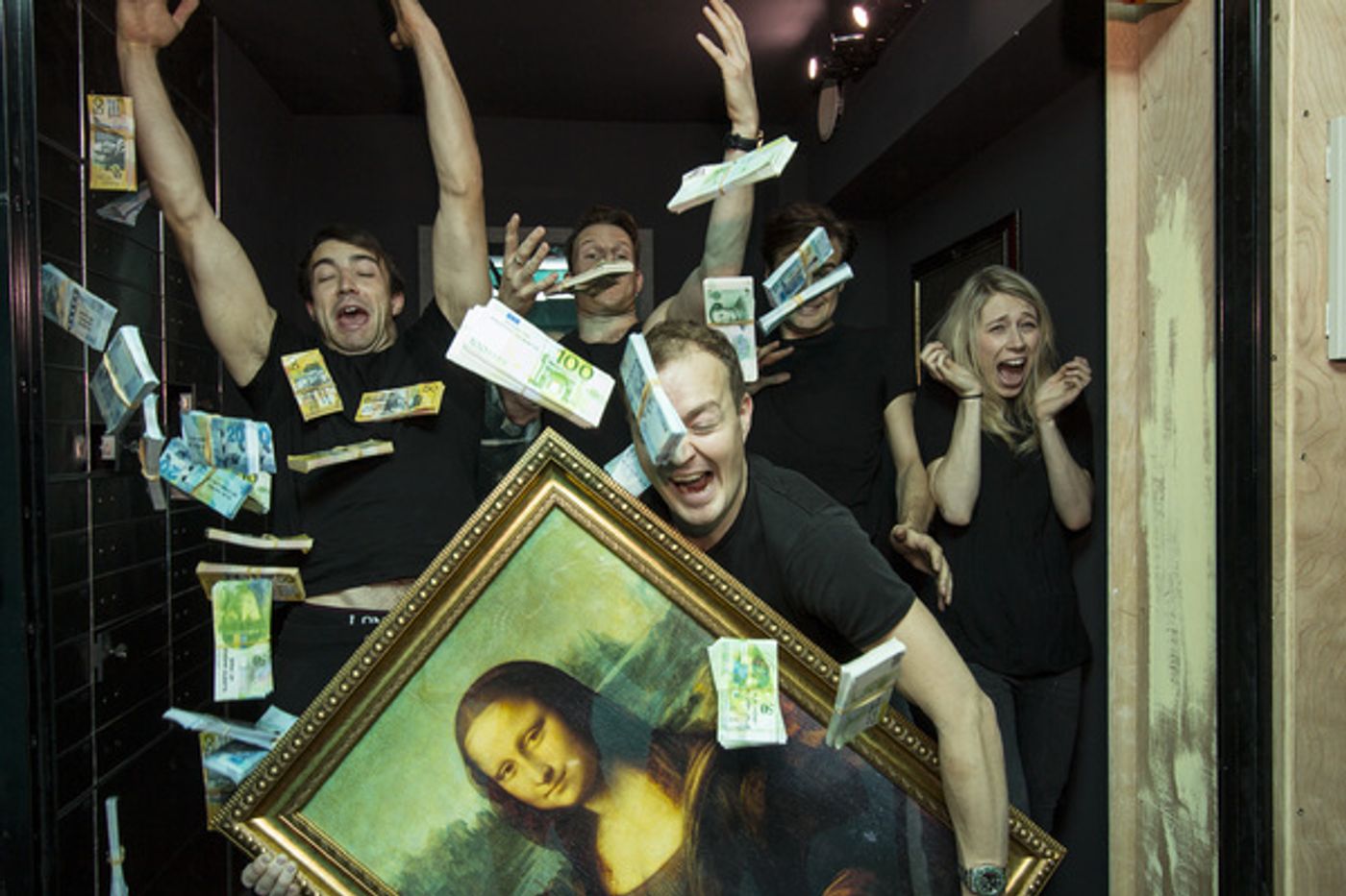 Photo Flash: THE COMEDY ABOUT A BANK ROBBERY Cast Tackles The Million Pound Heist  Image