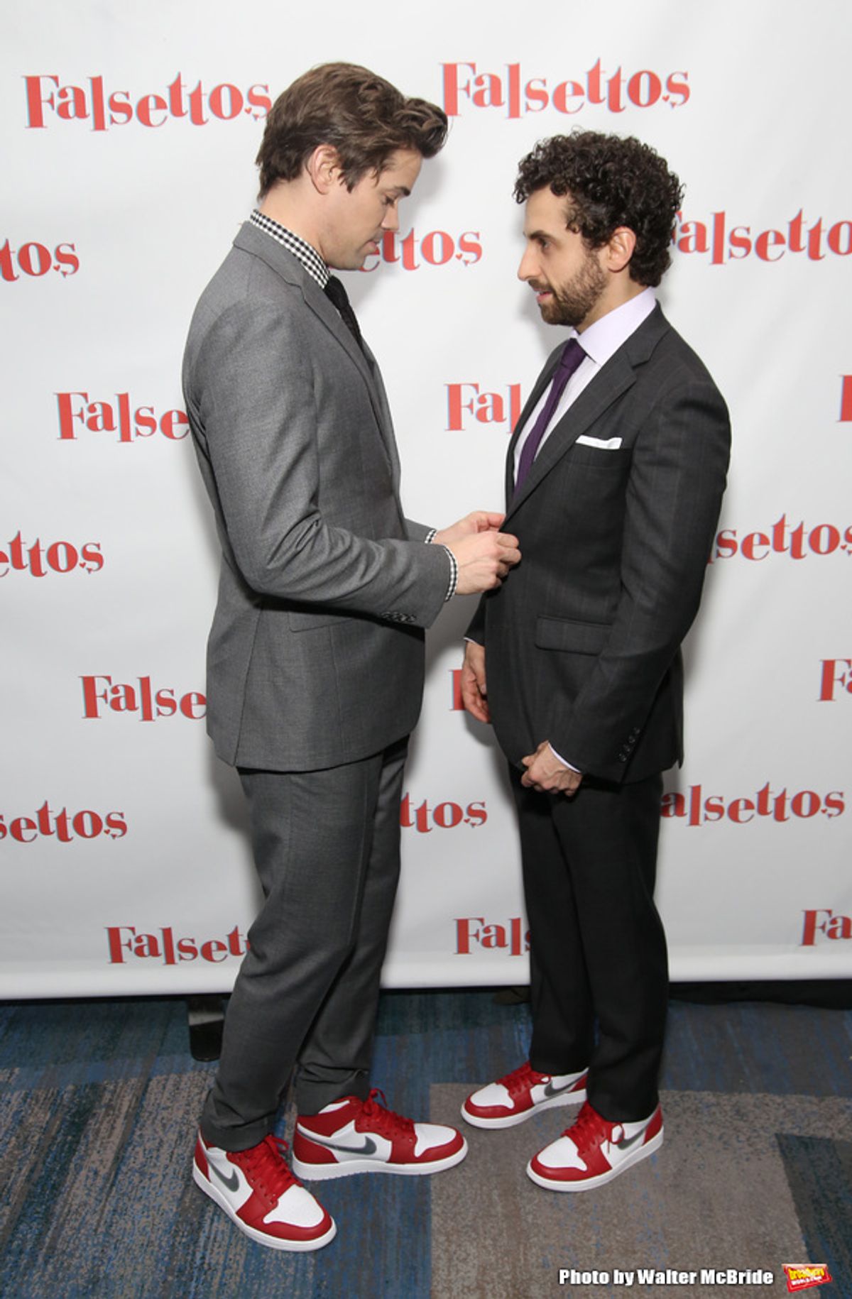 Andrew Rannells and Brandon Uranowitz at 