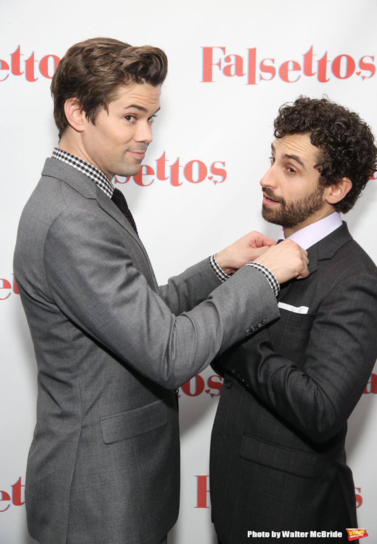 Andrew Rannells and Brandon Uranowitz at 