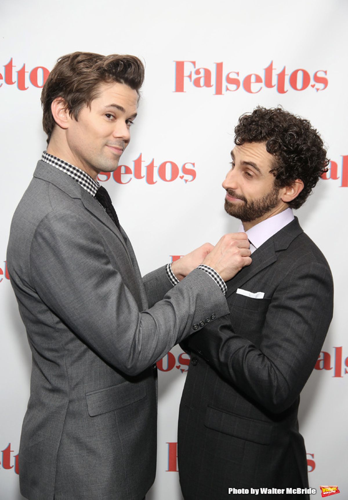 Andrew Rannells and Brandon Uranowitz at 
