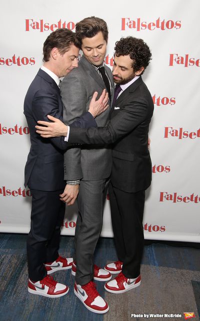 Christian Borle, Andrew Rannells and Brandon Uranowitz  Photo