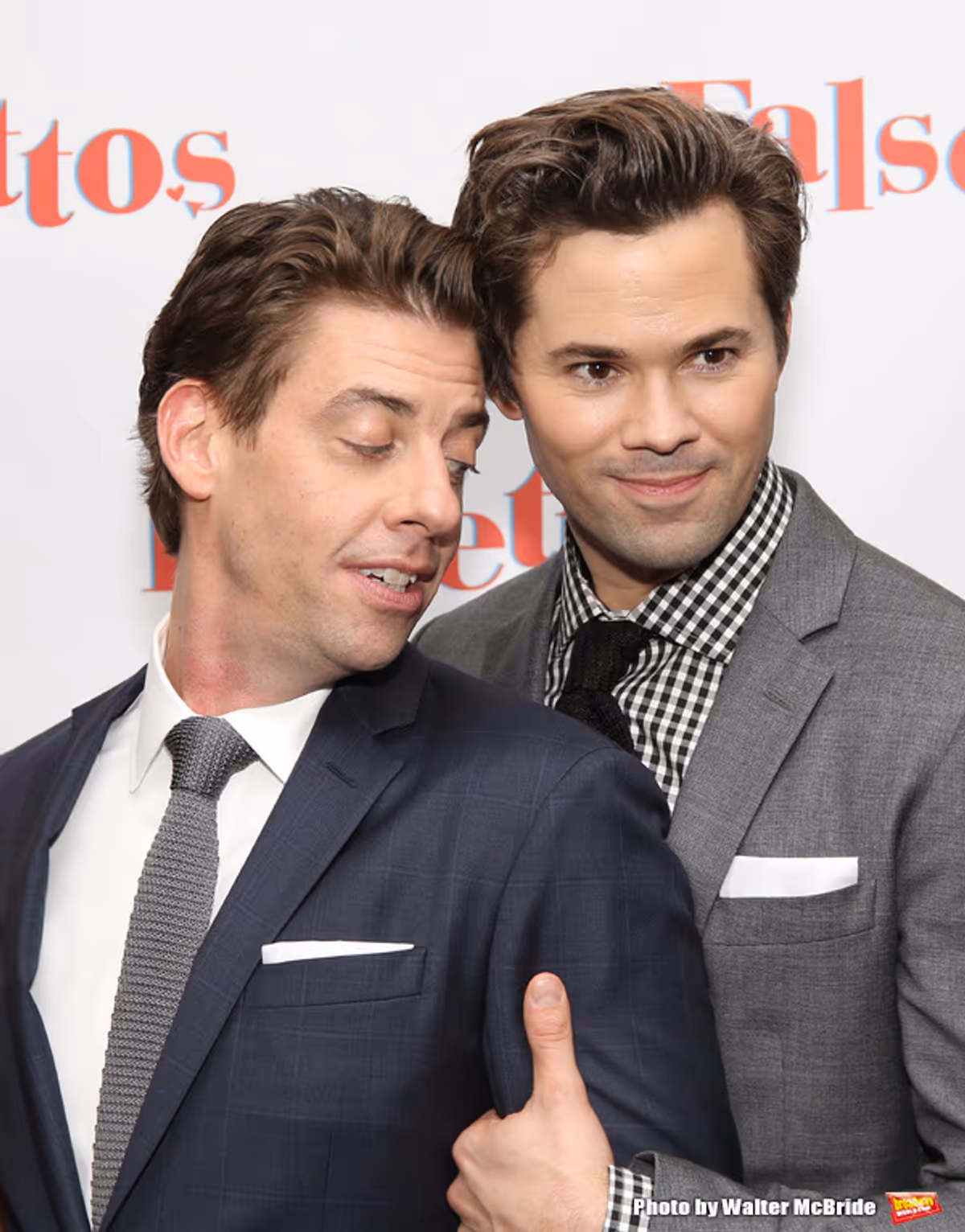 Christian Borle and Andrew Rannells  at 