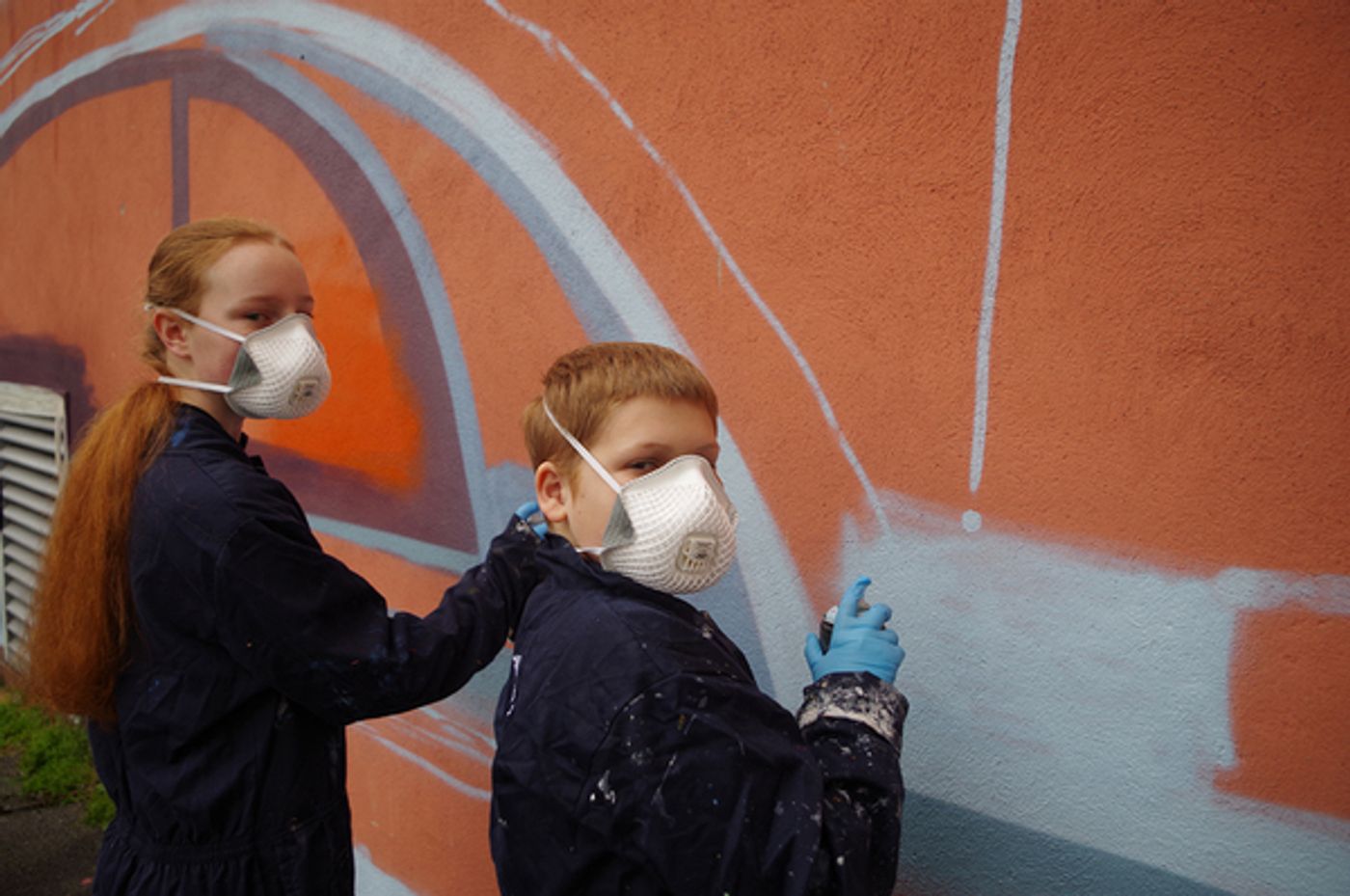 Photo Flash: Wired Young Carers Design Pyramid Mural to Celebrate Town's Heritage  Image