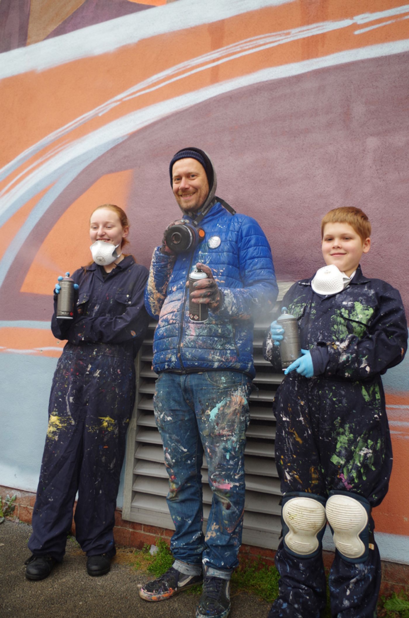 Photo Flash: Wired Young Carers Design Pyramid Mural to Celebrate Town's Heritage  Image