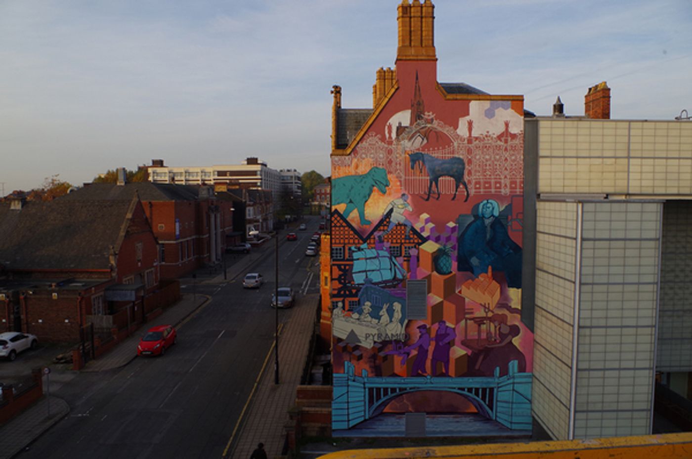 Photo Flash: Wired Young Carers Design Pyramid Mural to Celebrate Town's Heritage  Image