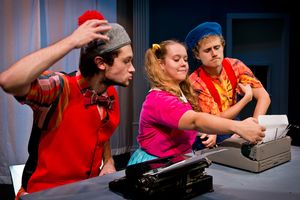 

Johnny Waaler, Paisley Forster Saunders and Benjamin McSherry in the SBCC Theatre A Photo