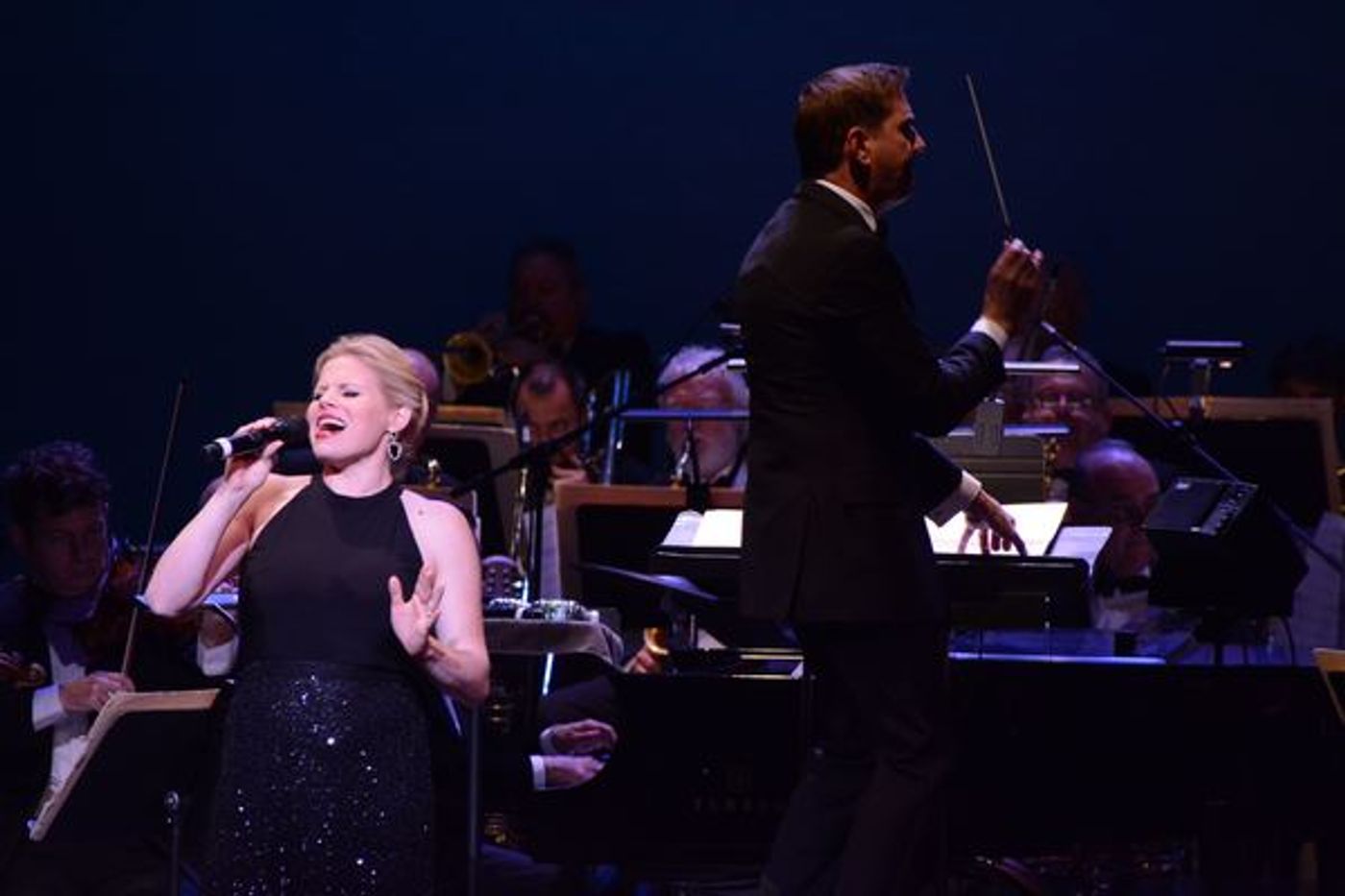 Photo Coverage: Megan Hilty and Brian d'Arcy James at Tilles Center Gala with The New York Pops  Image