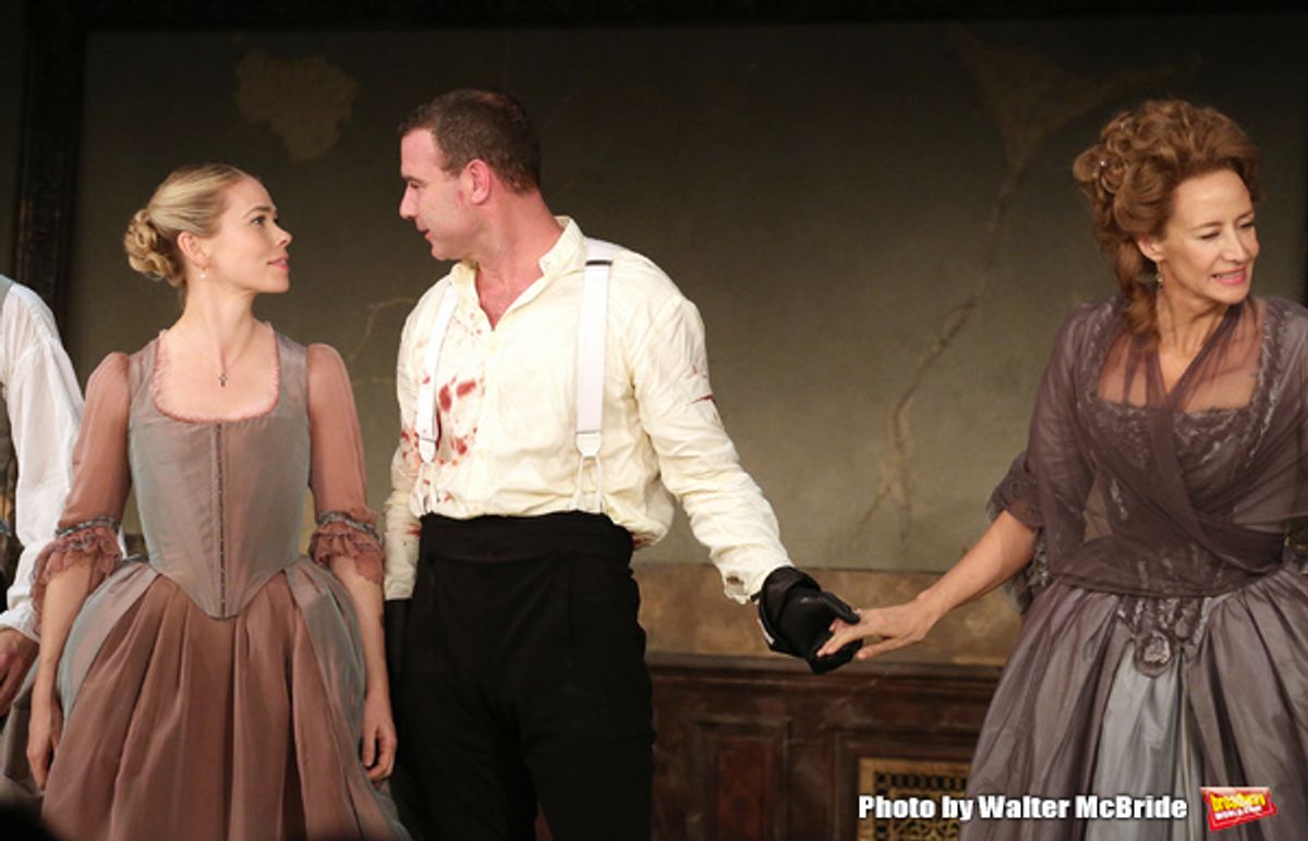 Birgitte Hjort Sorensen, Liev Schreiber and Janet McTeer  at 