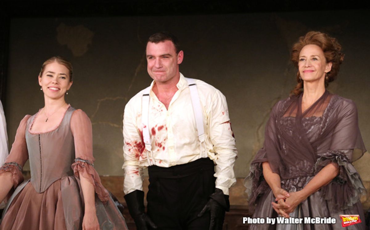 Birgitte Hjort Sorensen, Liev Schreiber and Janet McTeer  at 