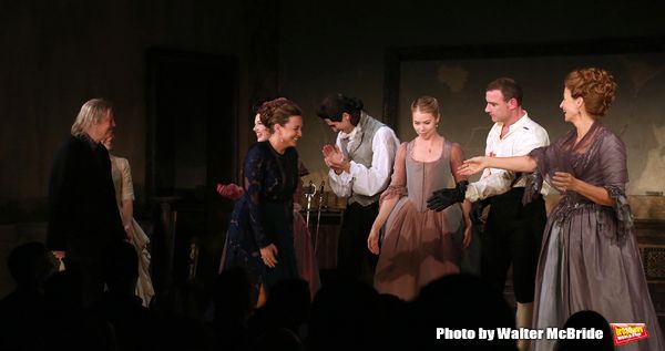 Christopher Hampton, Josie Rourke, with Liev Schreiber, Janet McTeerand Photo
