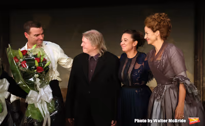 Liev Schreiber, Christopher Hampton, Josie Rourke and Janet McTeer Photo