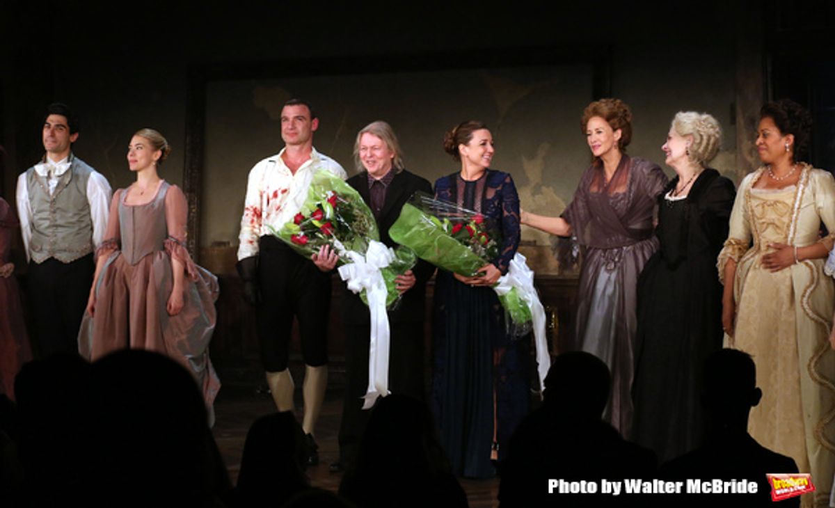 Raffi Barsoumian, Birgitte Hjort Sorensen, Liev Schreiber, Christopher Hampton, Josie Rourke, Janet McTeer, Mary Beth Peil and Ora Jones  at 