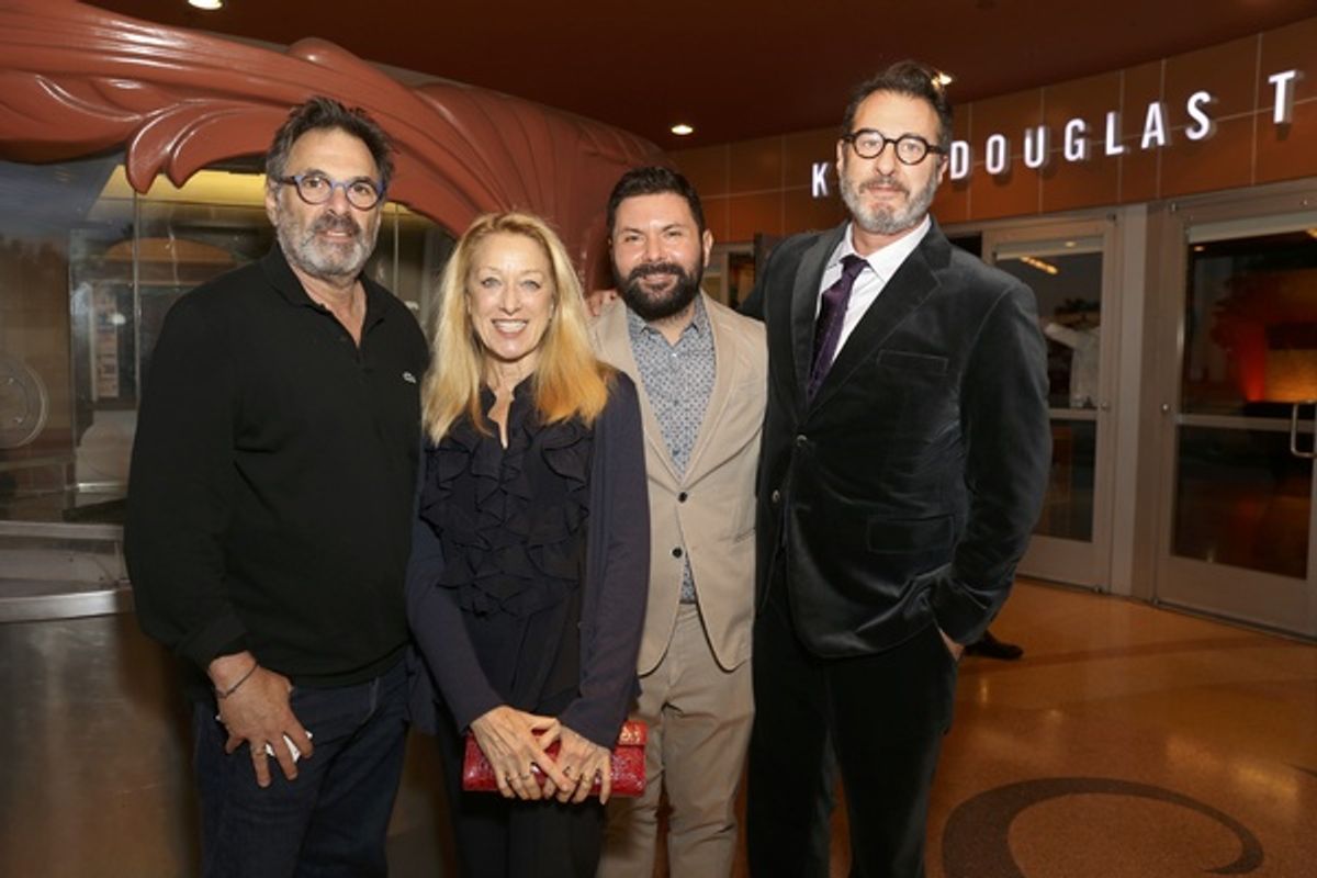 Actors Ken Olin and Patricia Wettig, Leon Avelino and Jon Robin Baitz at 