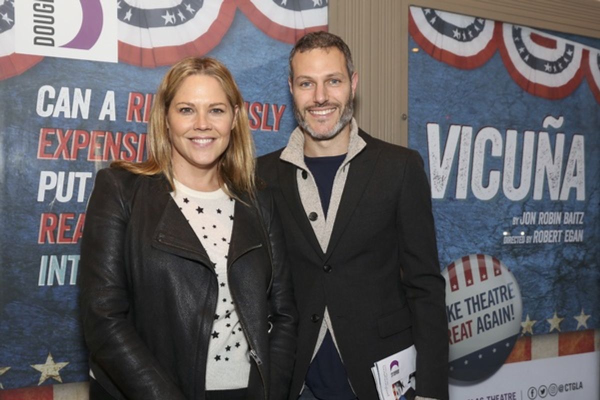 Mary McCormack and  Michael Morris at 