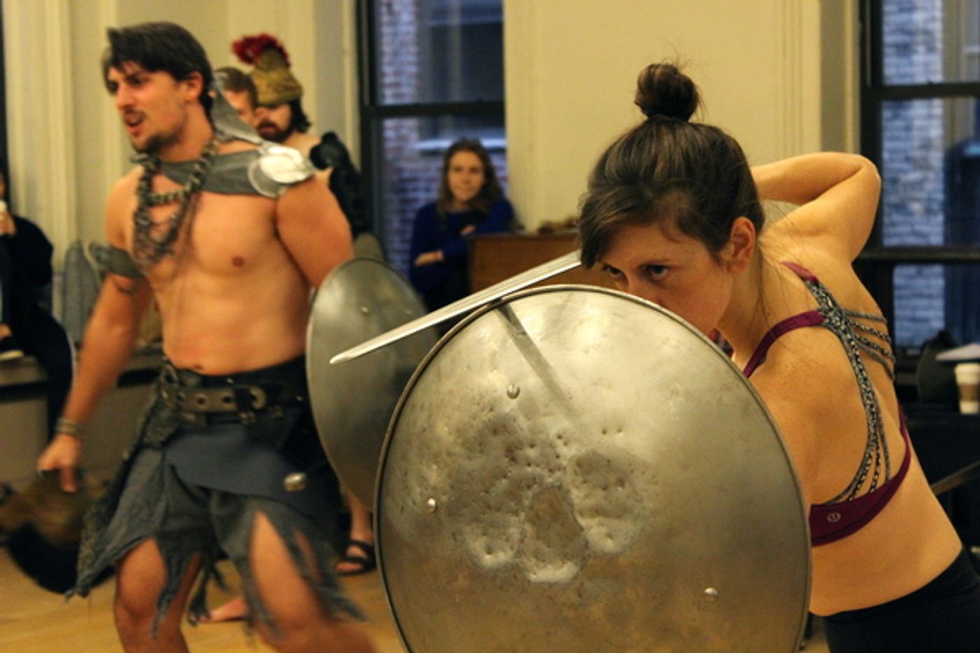 Photo Flash: Exclusive Photos from 'Coriolanus' from Shakespeare in the Square / Combative Theatre Co.  Image