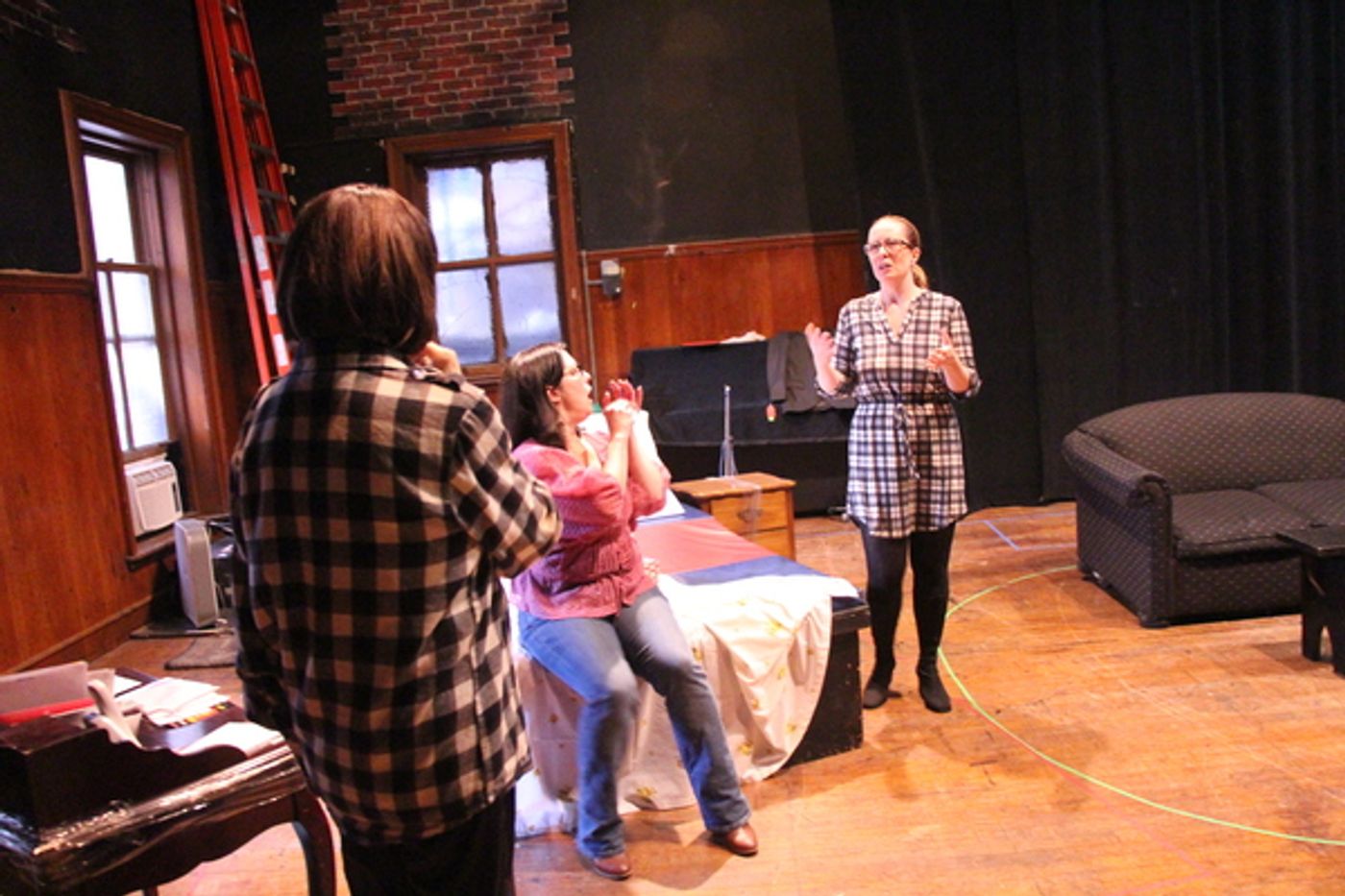 Photo Flash: In Rehearsal with IN THE CAR WITH BLOSSOM AND LEN at Queen's Theatre Starring Martha Byrne  Image