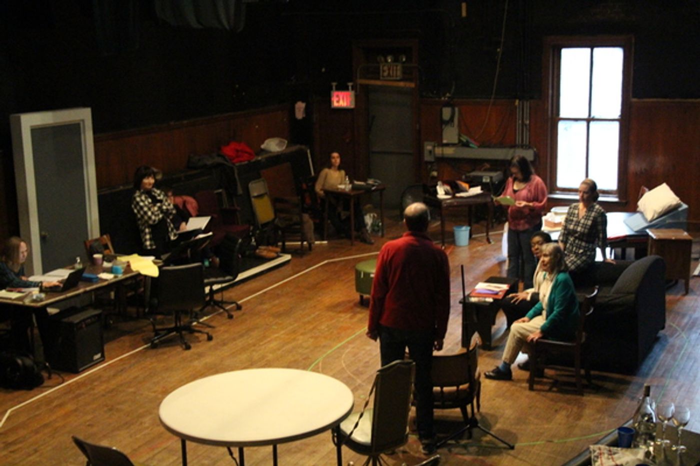 Photo Flash: In Rehearsal with IN THE CAR WITH BLOSSOM AND LEN at Queen's Theatre Starring Martha Byrne  Image