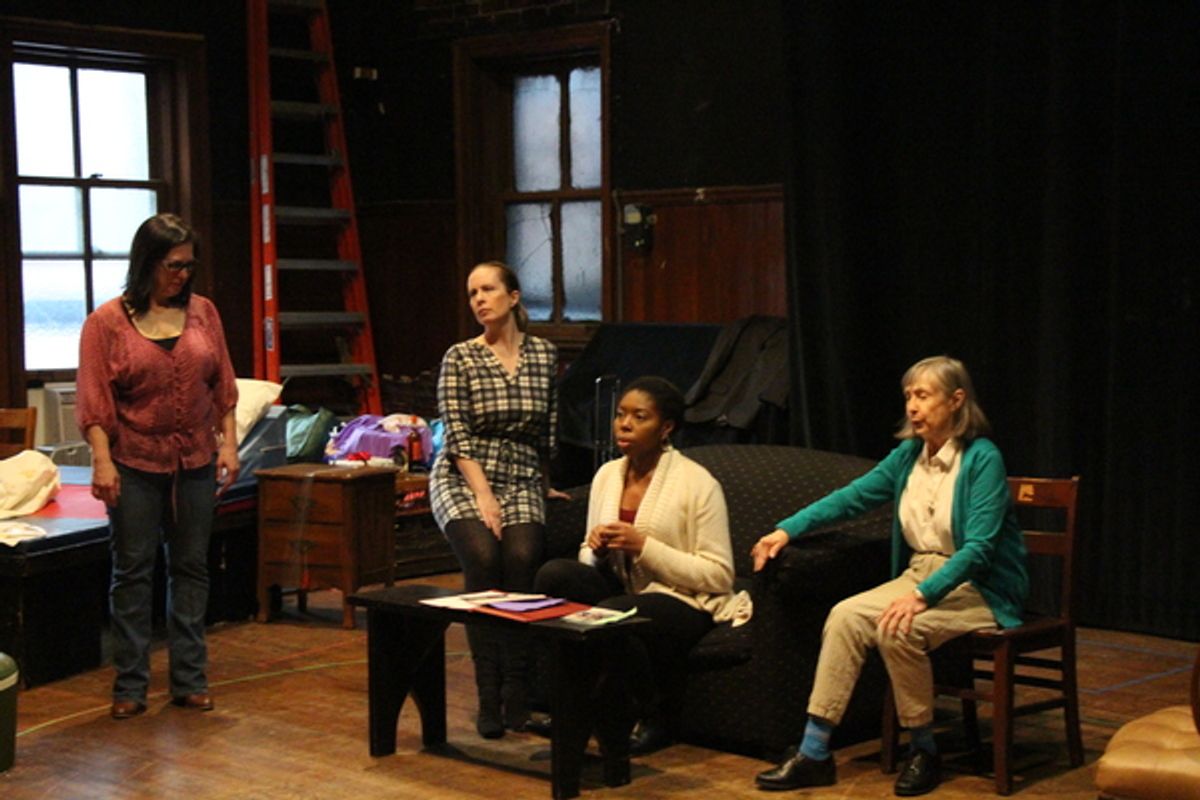 Patricia Randell, Martha Byrne, Whitney Andrews, and Emily Jon Mitchell at 