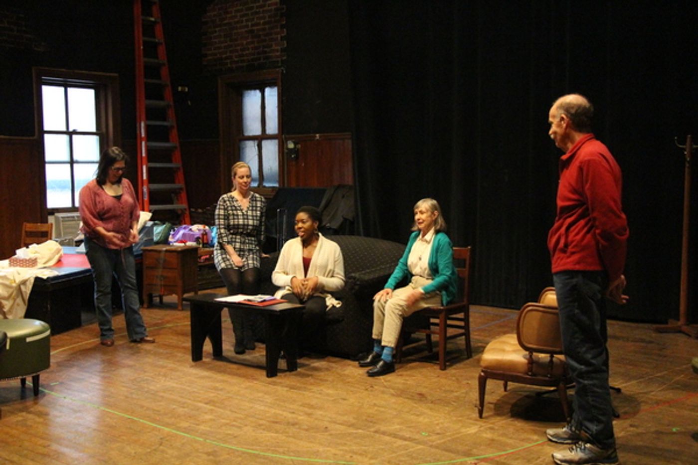 Photo Flash: In Rehearsal with IN THE CAR WITH BLOSSOM AND LEN at Queen's Theatre Starring Martha Byrne  Image