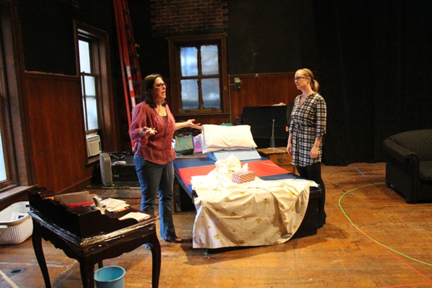 Photo Flash: In Rehearsal with IN THE CAR WITH BLOSSOM AND LEN at Queen's Theatre Starring Martha Byrne  Image