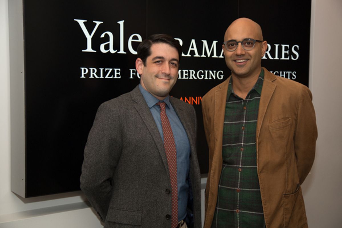 Evan Cabnet and Ayad Akhtar at 