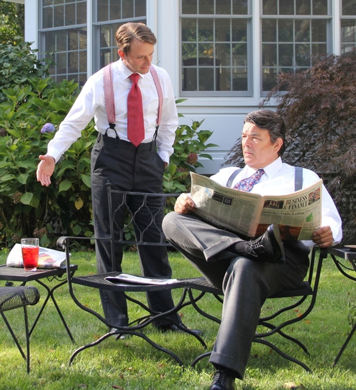 Chris talking to his dad, Joe Keller, about Annie at 