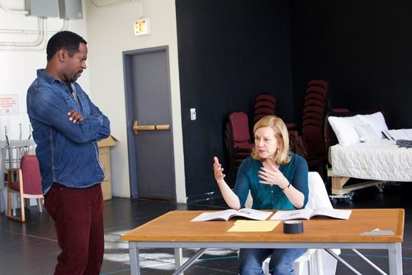 Photo Flash: In Rehearsal with Mary Beth Fisher and James Vincent Meredith for ROZ AND RAY at Victory Gardens  Image