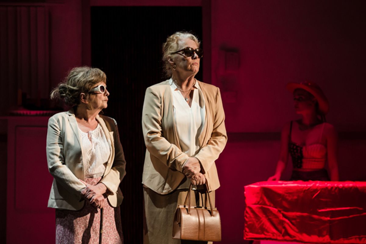 Tricia Deighton, Louise Jameson at 