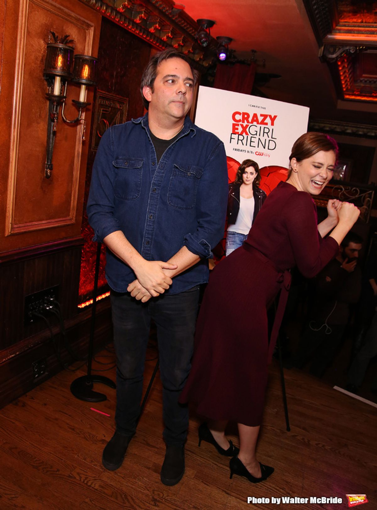 Adam Schlesinger and Rachel Bloom at 