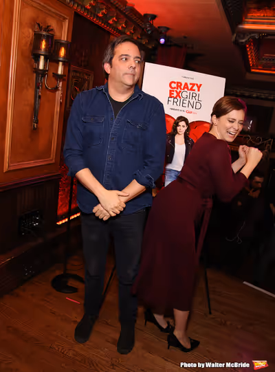 Adam Schlesinger and Rachel Bloom Photo